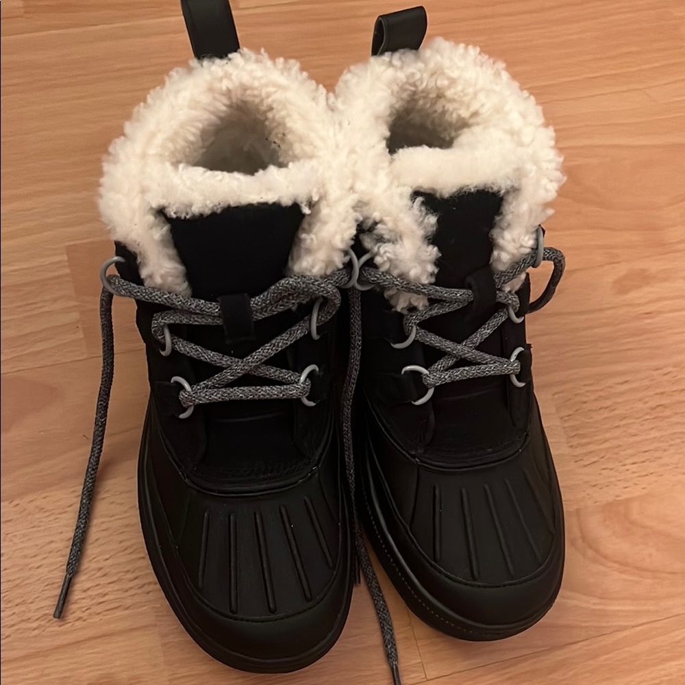 Nike Black and White Ankle Boots